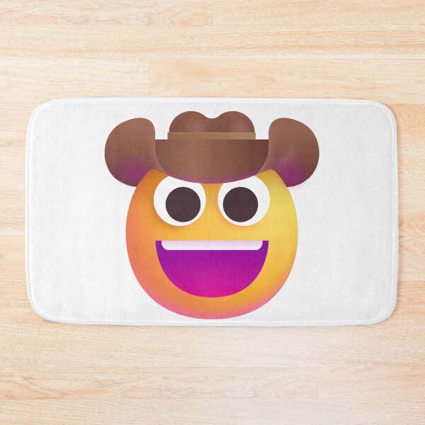 Item preview, Face with Cowboy Hat Emoji - Large designed and sold by abroadDesigns.