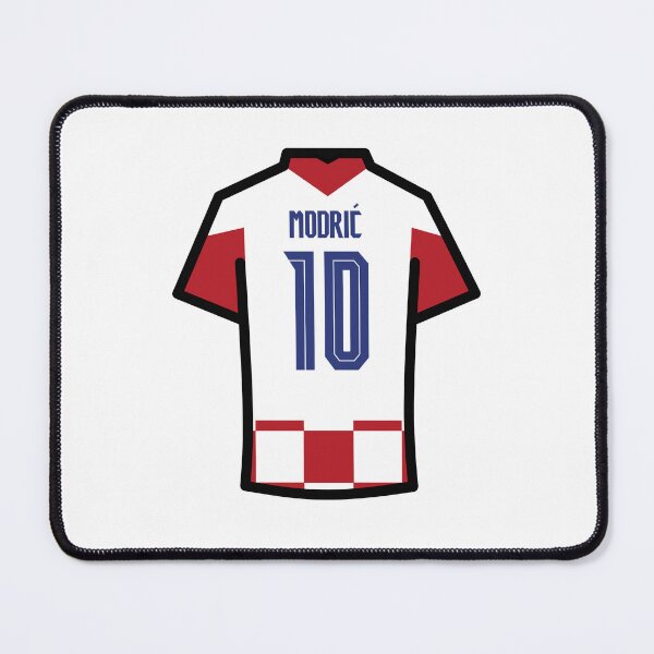 Item preview, Modric #10 CRO Red White Blue Football Jersey designed and sold by Millustgfx.