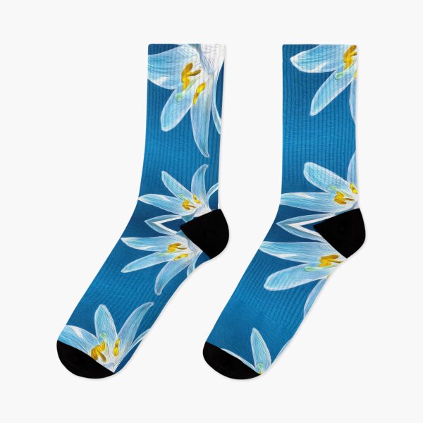Item preview, Blue Lily Pattern designed and sold by Patternflower.