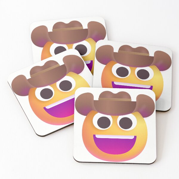 Item preview, Face with Cowboy Hat Emoji - tweaked designed and sold by abroadDesigns.