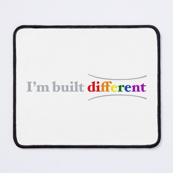 Item preview, I’m built different | colour and grey typography, design designed and sold by Giovanni-c.