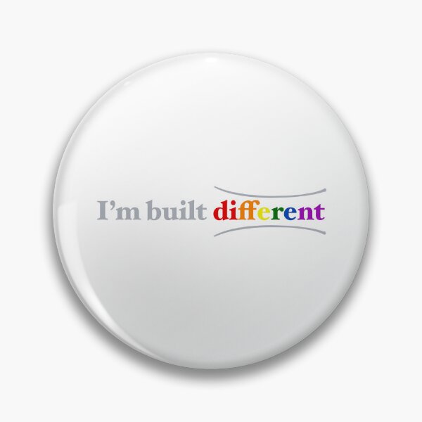 Item preview, I’m built different |  colour and grey typography, design designed and sold by Giovanni-c.