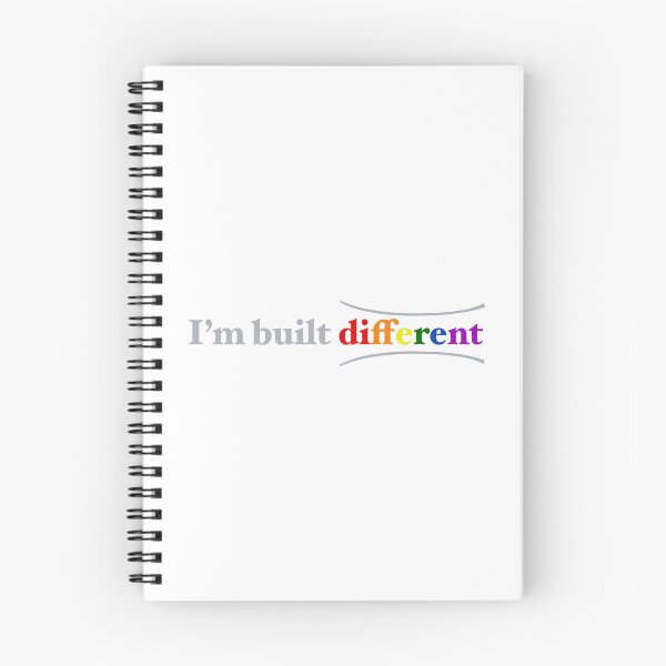 Item preview, I’m built different | colour and grey typography, design designed and sold by Giovanni-c.