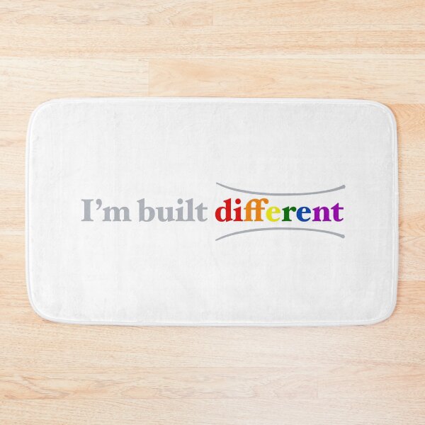 Item preview, I’m built different |  colour and grey typography, design designed and sold by Giovanni-c.