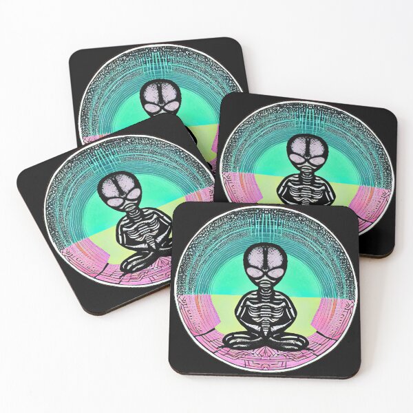 Item preview, Psychic Alien Skeleton Meditating Universal designed and sold by SubtleSplit.