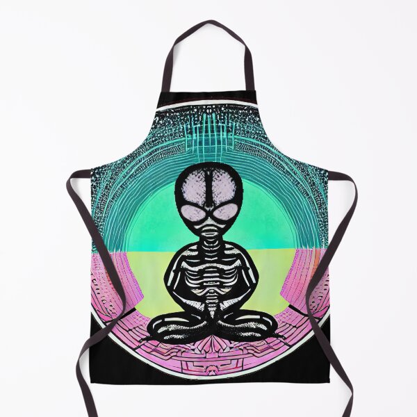 Item preview, Psychic Alien Skeleton Meditating Universal designed and sold by SubtleSplit.