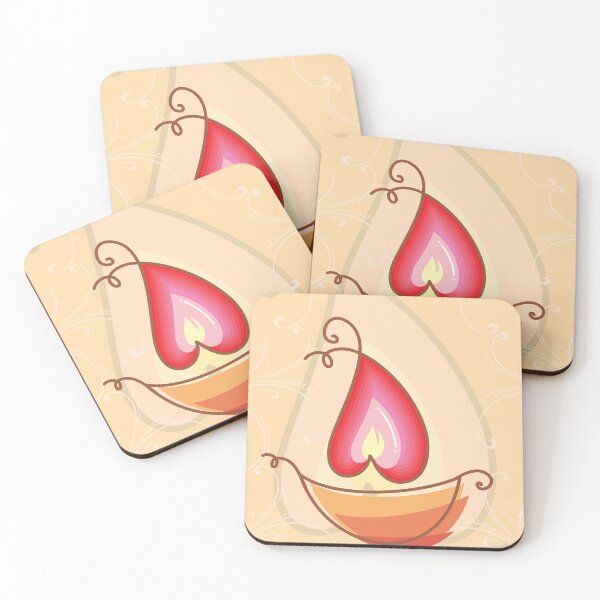 Item preview, Decorative Oil Lamp Diwali Festival of Light Greeting For Everyone designed and sold by Wiggly Lines.