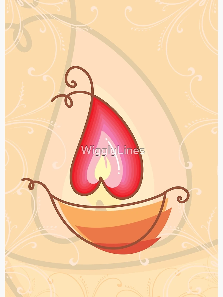 Free Printable Happy Diwali Card - Smiling Colors