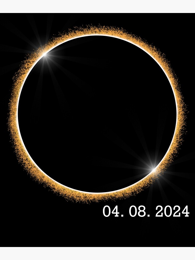 "America Total Solar Eclipse Spring Totality April 8 2024" Poster for