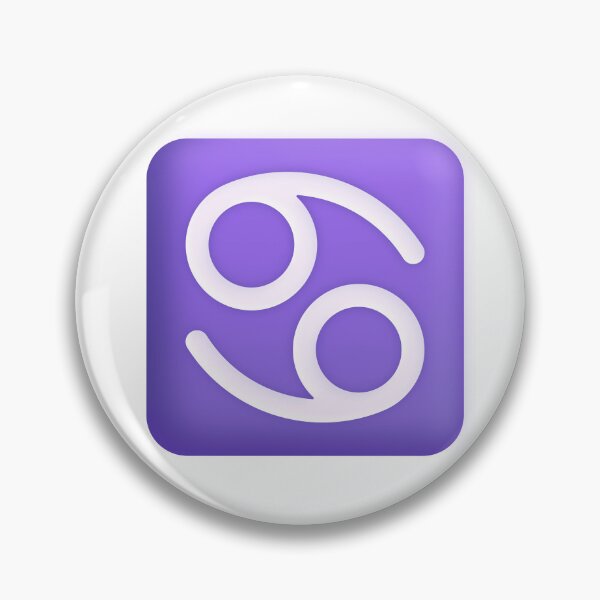 Aperçu de l'œuvre Emoji Symbole Cancer - Grand créée et vendue par abroadDesigns.