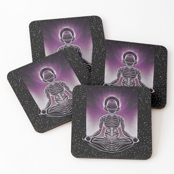 Item preview, Psychic Skeletal Female Alien Robot Meditating Universal Eighties designed and sold by SubtleSplit.