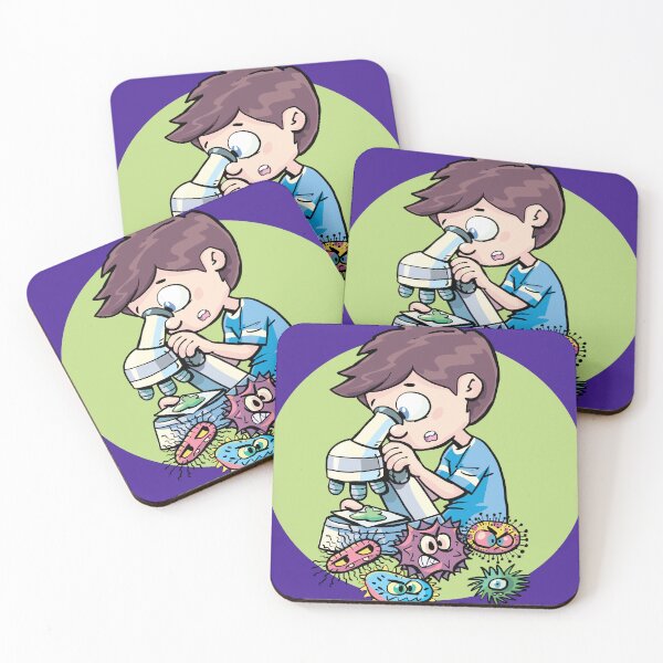 Item preview, boy looks through the microscope designed and sold by duxpavlic.