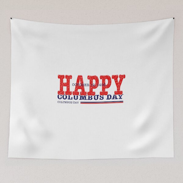 Item preview, happy. Columbus day,  October 1492 - American Flag designed and sold by rezze.
