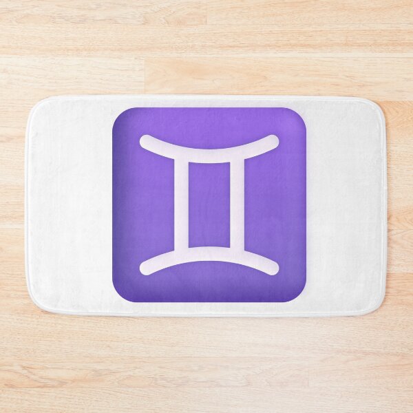 Artikelvorschau, Zwillinge Symbol Emoji - groß entworfen und verkauft von abroadDesigns.