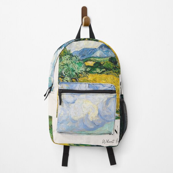 Item preview, Wheat Field with Cypresses by van Gogh with text designed and sold by MurellosArt.