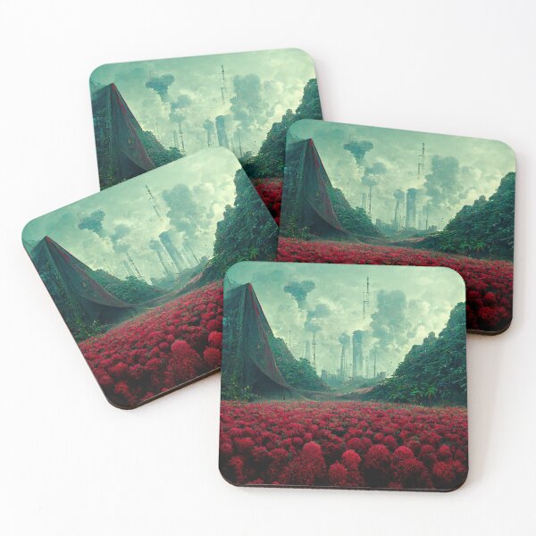 Item preview, Industrial Utopia Fantasy Flowers Plants Cosmos Comic Journey designed and sold by HRMNY25.