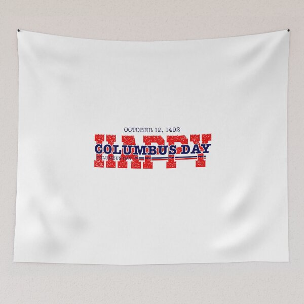Item preview, happy. Columbus day,  October 1492 - American Flag designed and sold by rezze.