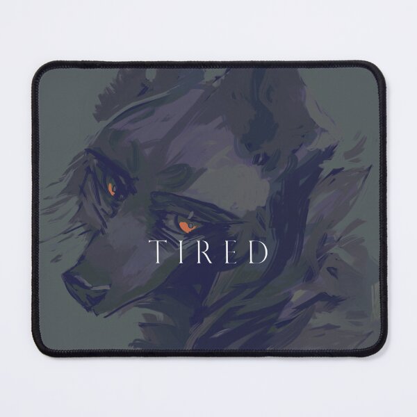Item preview, im tired (furry wolf painting) designed and sold by revioLATE.