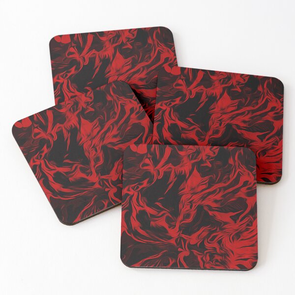Item preview, Swirls of Rich Red Velvet - Modern Contemporary designed and sold by WisdomInspired.