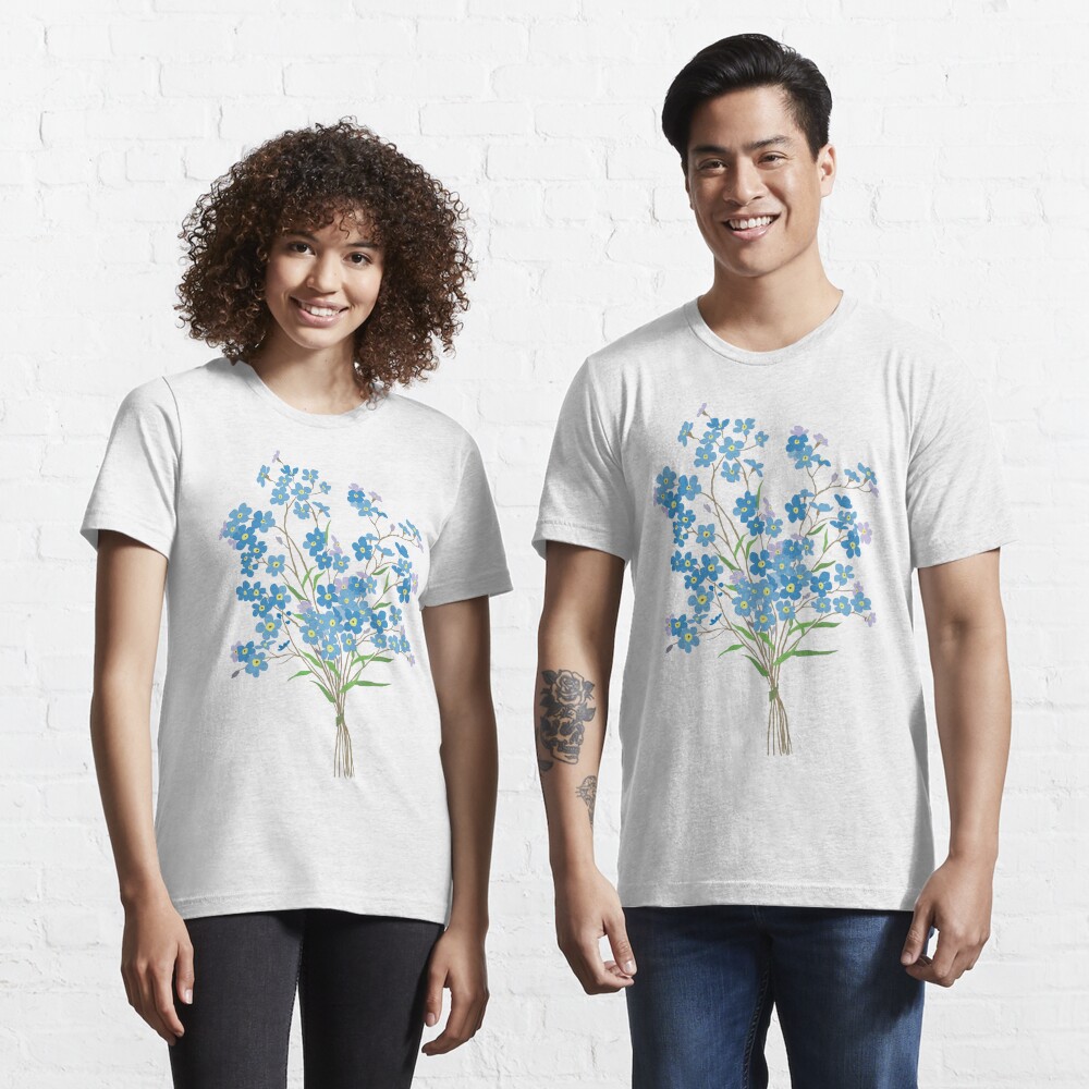 Forget Me Not Shirt Nature Inspired Shirt Flower Shirt 