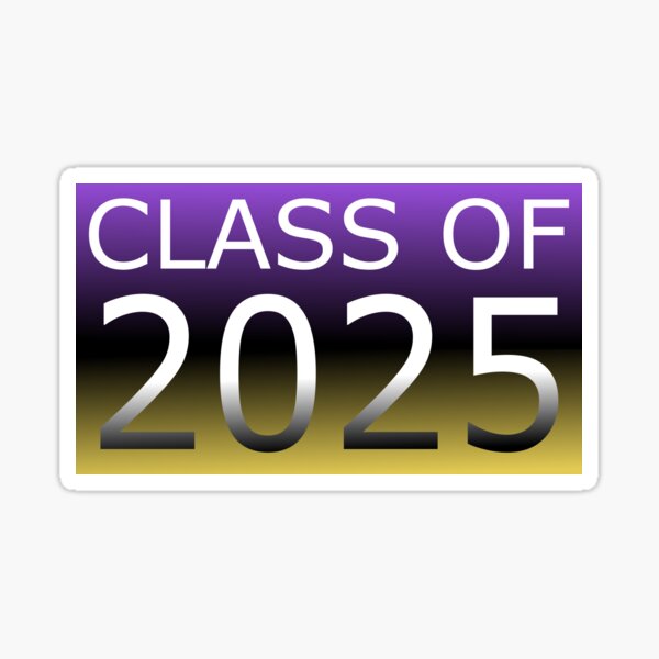 "Class of 2025 Purple and Gold!" Sticker for Sale by KarenRocha Redbubble