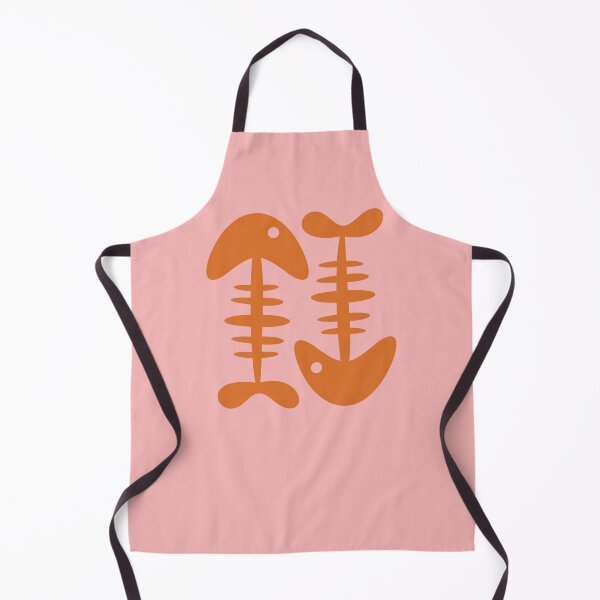 Item preview, Cute Fish Bone Pair Minimalist Orange and Pink designed and sold by kierkegaard.