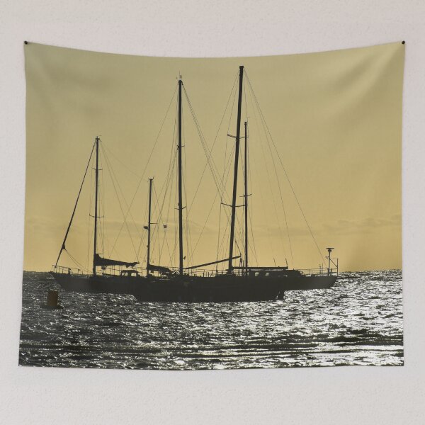 Item preview, Boat Sunset designed and sold by Angel Granata - Lone Gull Studio.