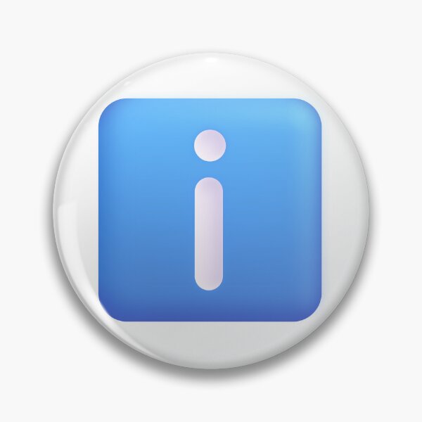 Item preview, Info Icon Emoji - Large designed and sold by abroadDesigns.