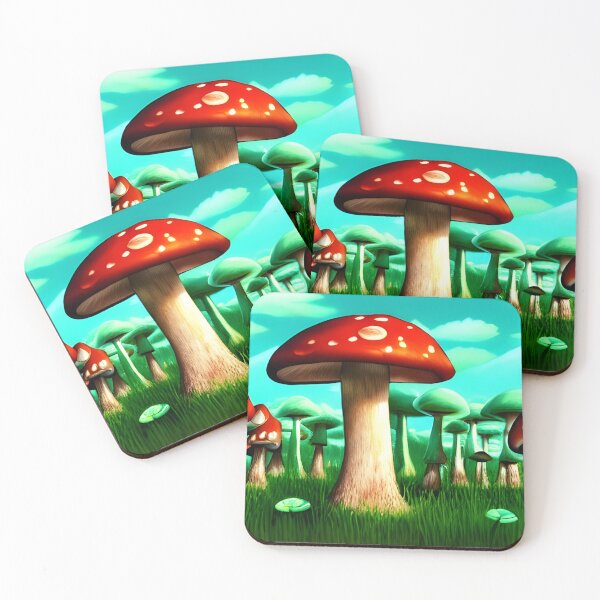 Item preview, Mushroom Forest Majolica, Ai Generated Art  designed and sold by ACC .