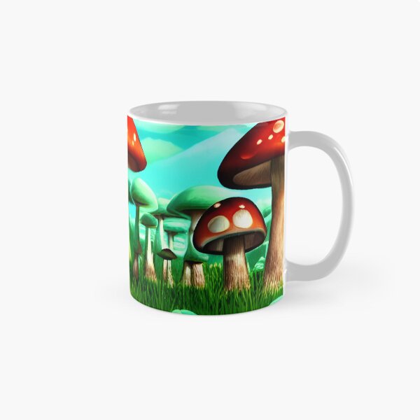 Item preview, Mushroom Forest Majolica, Ai Generated Art  designed and sold by ACC .