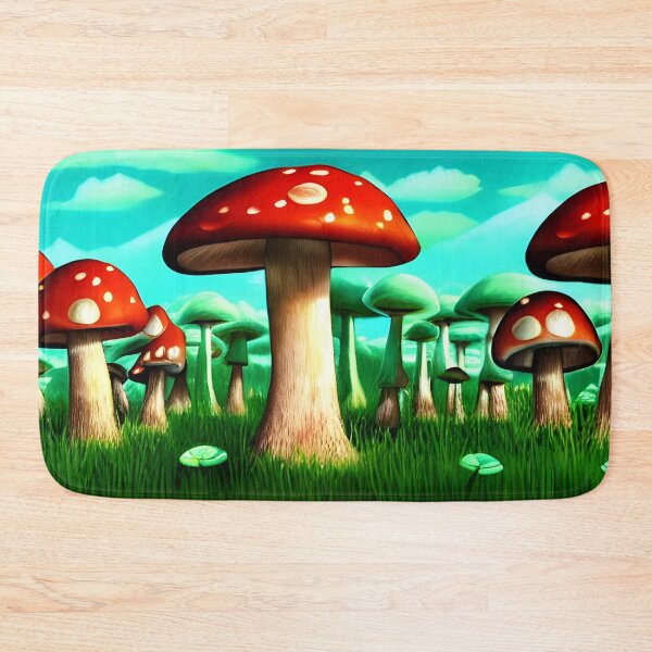 Item preview, Mushroom Forest Majolica, Ai Generated Art  designed and sold by ACC .