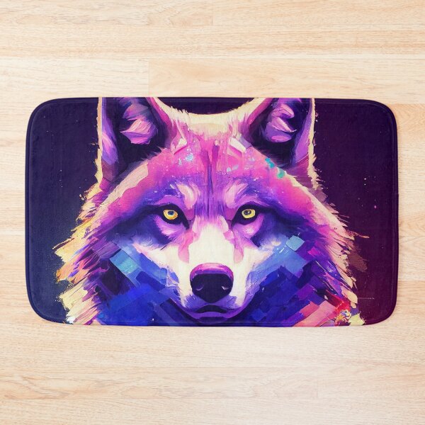 Item preview, concept glitch effect wolf Acrylic portrait designed and sold by seneremin.
