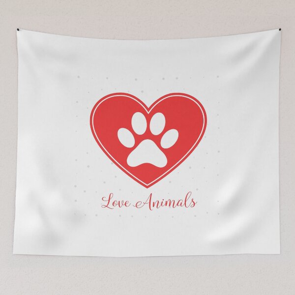 Item preview, love animals designed and sold by SilverOrGold.