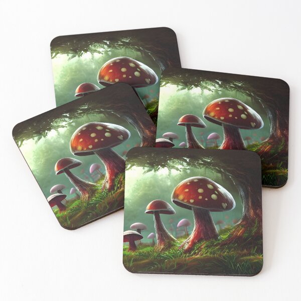 Item preview, Mushroom Forest Cottage Core, Ai Generated Art  designed and sold by ACC .