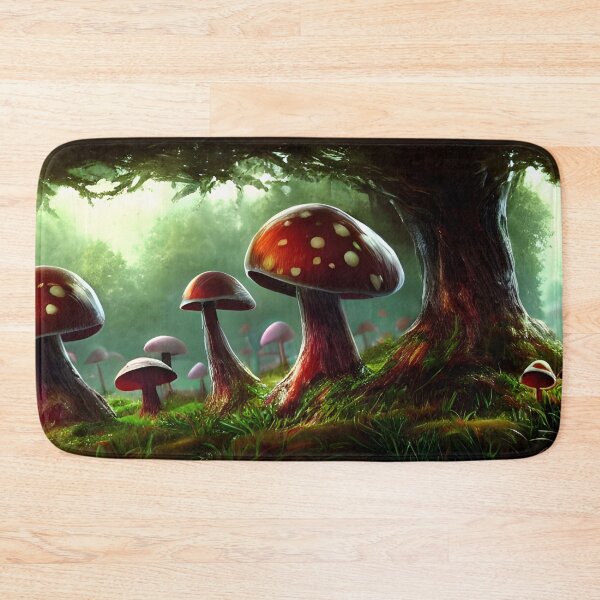 Item preview, Mushroom Forest Cottage Core, Ai Generated Art  designed and sold by ACC .