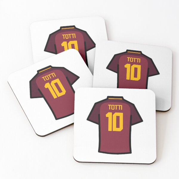 Item preview, Totti #10 ROM Red Yellow Farewell Football Jersey designed and sold by Millustgfx.