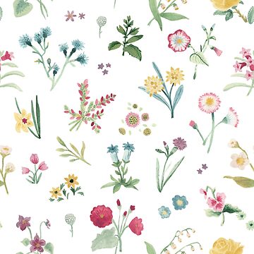 Artwork thumbnail, Relaxing flower print by Aquilicun