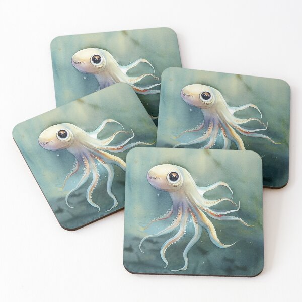 Item preview, Baby squid in sea designed and sold by recollectionsv.