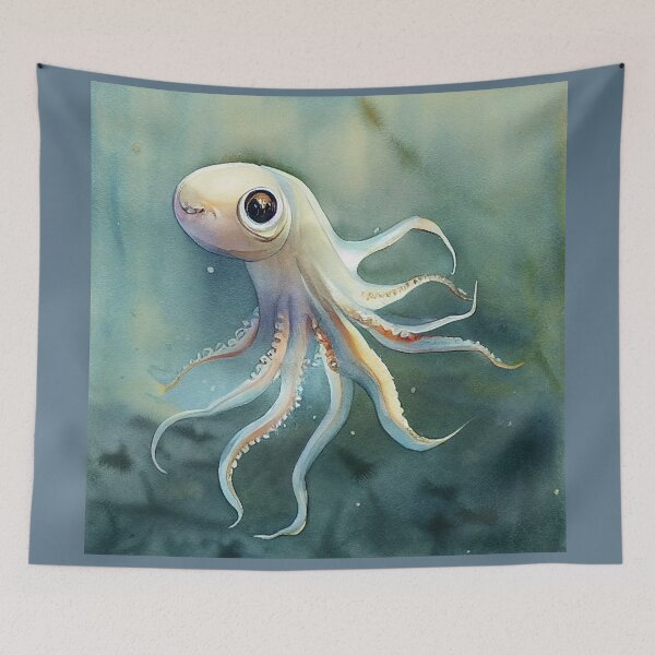 Item preview, Baby squid in sea designed and sold by recollectionsv.