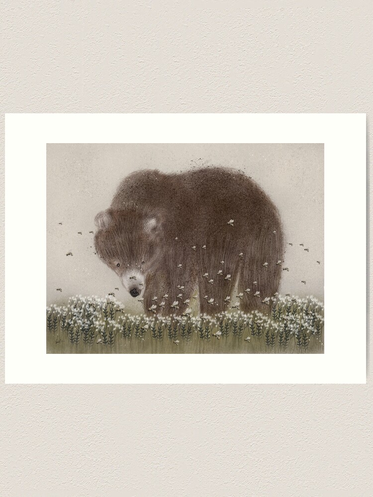 Boogie Bear Wood Print by Bri Buckley - Fine Art America