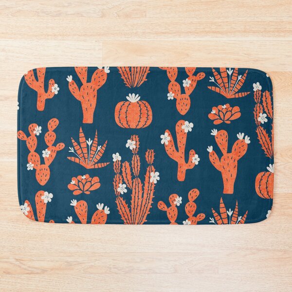 Item preview, Cacti Garden in the night | Orange and Navy designed and sold by CarolFreire.