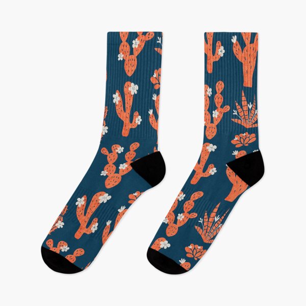 Item preview, Cacti Garden in the night | Orange and Navy designed and sold by CarolFreire.