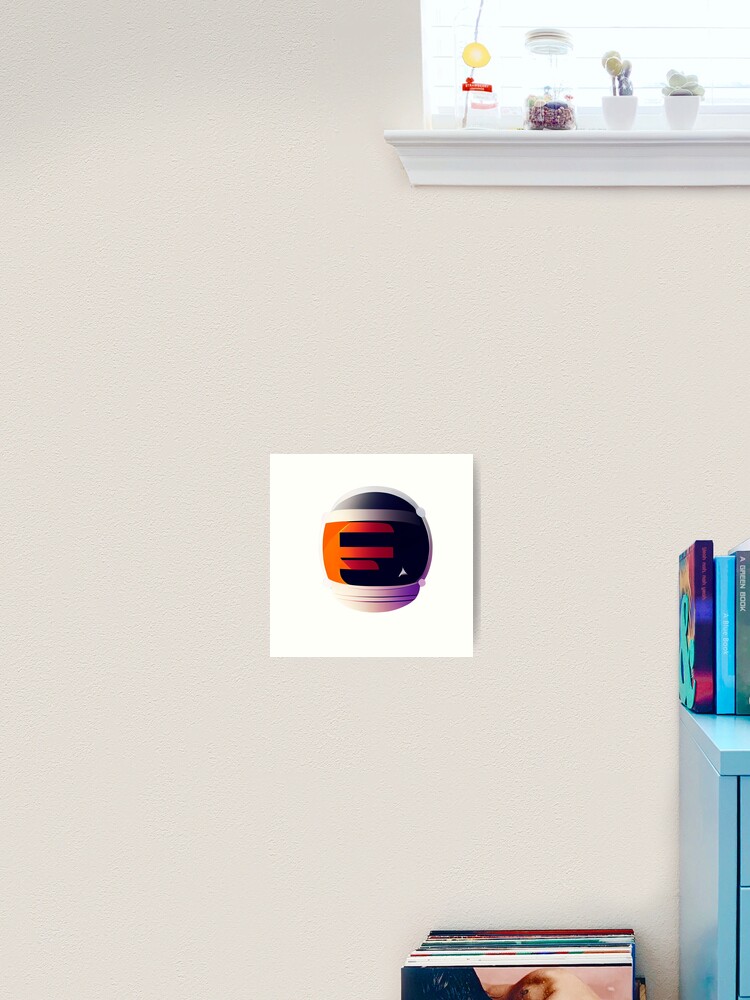Thumbnail 2 of 3, Art Print, Spaceman Helmet designed and sold by devath.