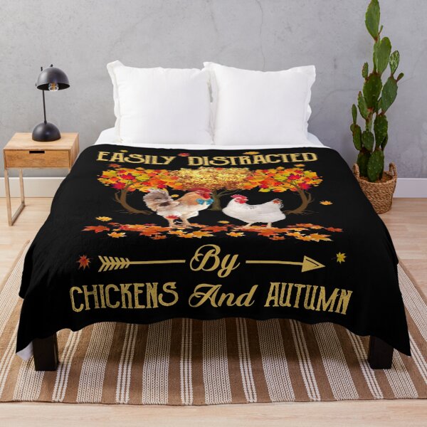 Item preview, Easily Distracted By Chickens And Autumn cute funny vintage popular designed and sold by beckadamr.