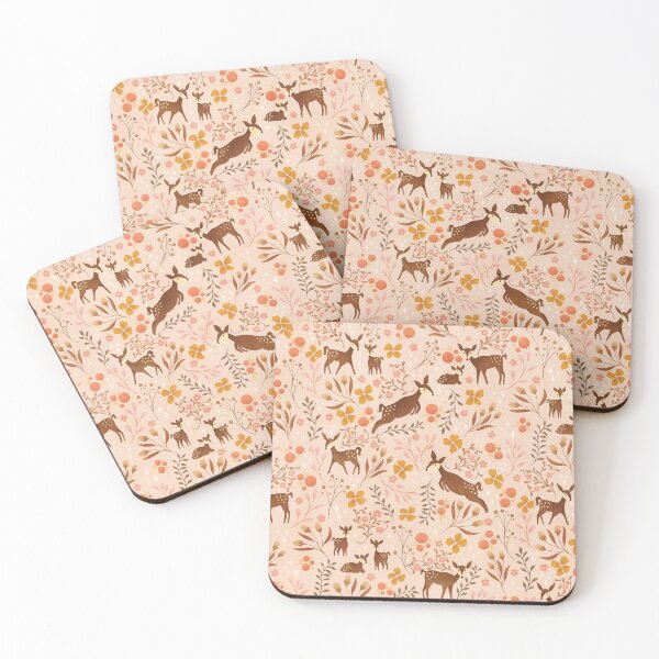 Item preview, Floral Woodland Deer designed and sold by RebeccaFlaherty.