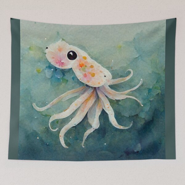 Item preview, Colorful baby squid  designed and sold by recollectionsv.
