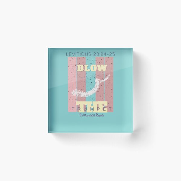 Item preview, Blow the Trumpet - Leviticus 23:24-25 - Soft Aqua designed and sold by TheReporter1.