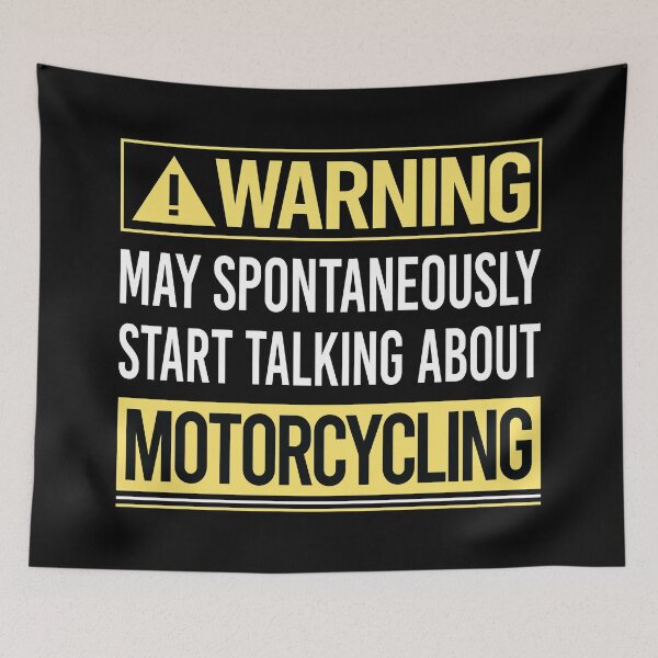 Item preview, Warning About Motorcycling Motorcycle Motorbike Motorbiker Biker designed and sold by WrightTrouble.