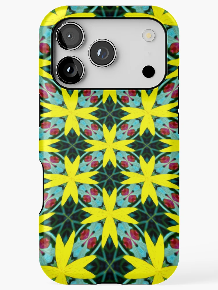 Thumbnail 1 of 4, iPhone Case, Yellow Rudbeckia Pattern designed and sold by Patternflower.