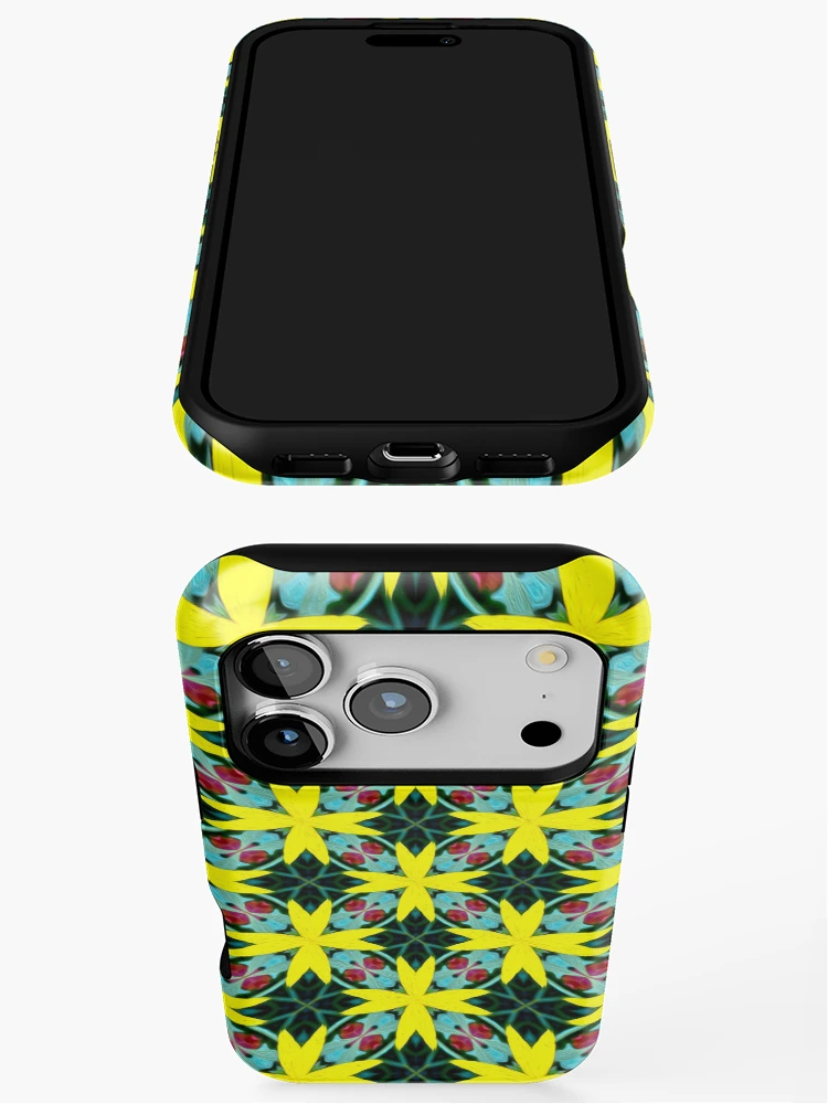 Thumbnail 3 of 4, iPhone Case, Yellow Rudbeckia Pattern designed and sold by Patternflower.